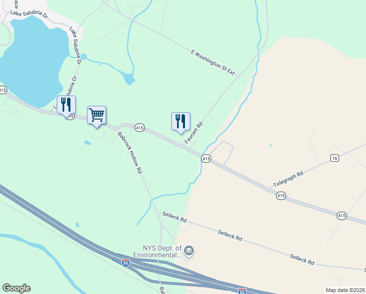 map of restaurants, bars, coffee shops, grocery stores, and more near 6661 New York 415 in Bath