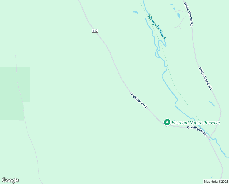 map of restaurants, bars, coffee shops, grocery stores, and more near 2280 Coddington Road in Brooktondale