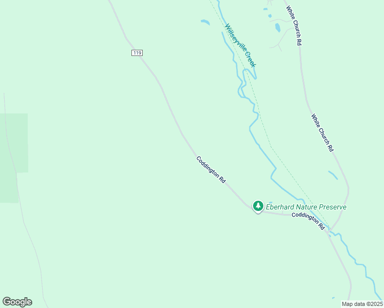 map of restaurants, bars, coffee shops, grocery stores, and more near 2280 Coddington Road in Brooktondale