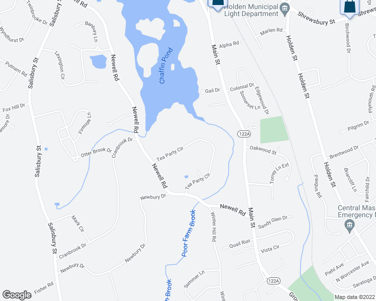 map of restaurants, bars, coffee shops, grocery stores, and more near 1 Explorers Way in Holden