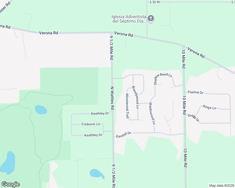map of restaurants, bars, coffee shops, grocery stores, and more near 840 9 1/2 Mile Road in Battle Creek