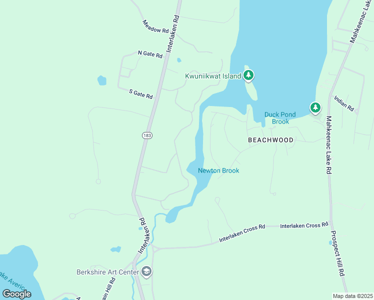 map of restaurants, bars, coffee shops, grocery stores, and more near 6-10 Lake Drive in West Stockbridge