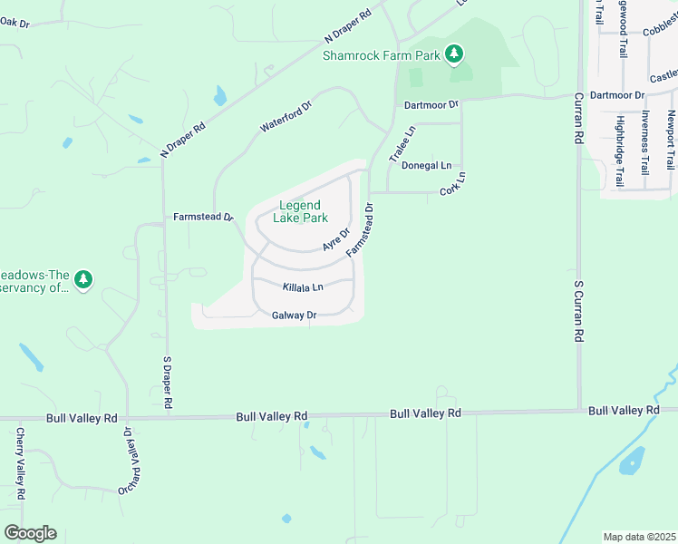 map of restaurants, bars, coffee shops, grocery stores, and more near 6706 Killala Lane in McHenry
