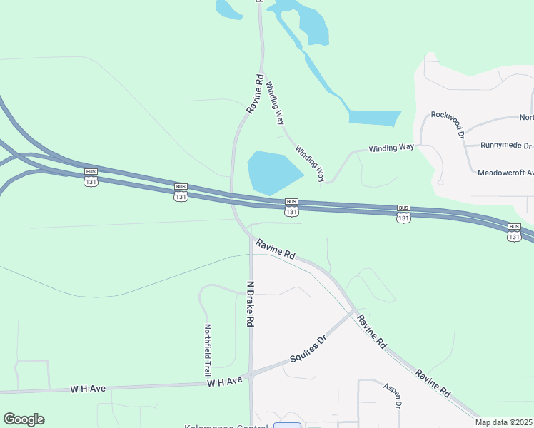 map of restaurants, bars, coffee shops, grocery stores, and more near 3510 North Drake Road in Kalamazoo