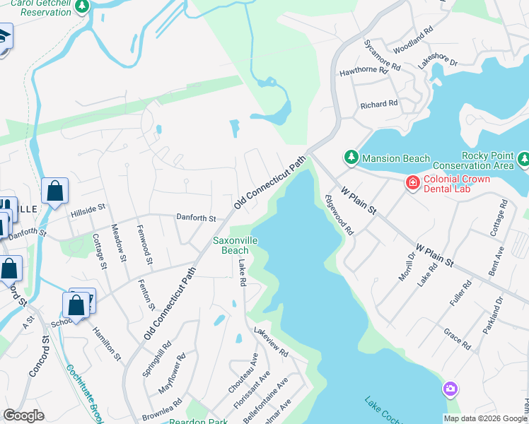 map of restaurants, bars, coffee shops, grocery stores, and more near 24 Summit Path in Framingham