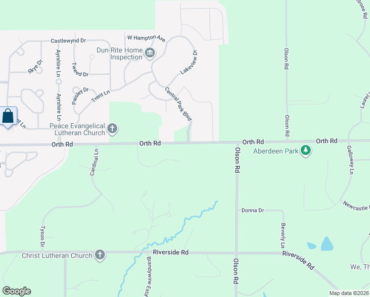 map of restaurants, bars, coffee shops, grocery stores, and more near 754 Orth Road in Caledonia