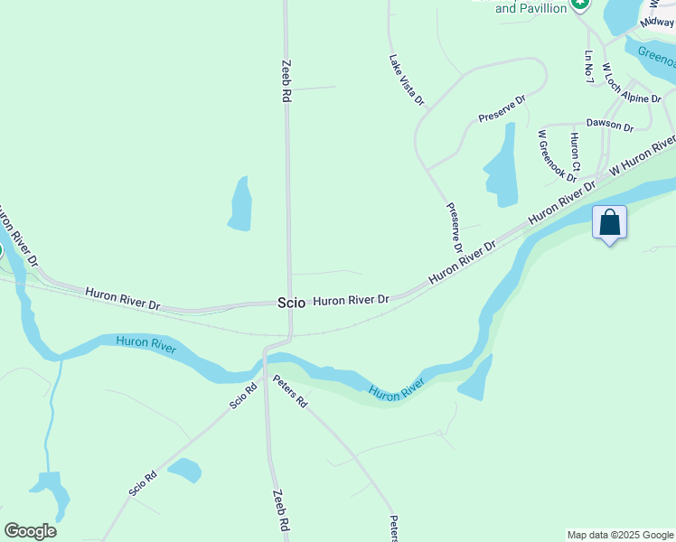 map of restaurants, bars, coffee shops, grocery stores, and more near 5375 River Woods Court in Dexter