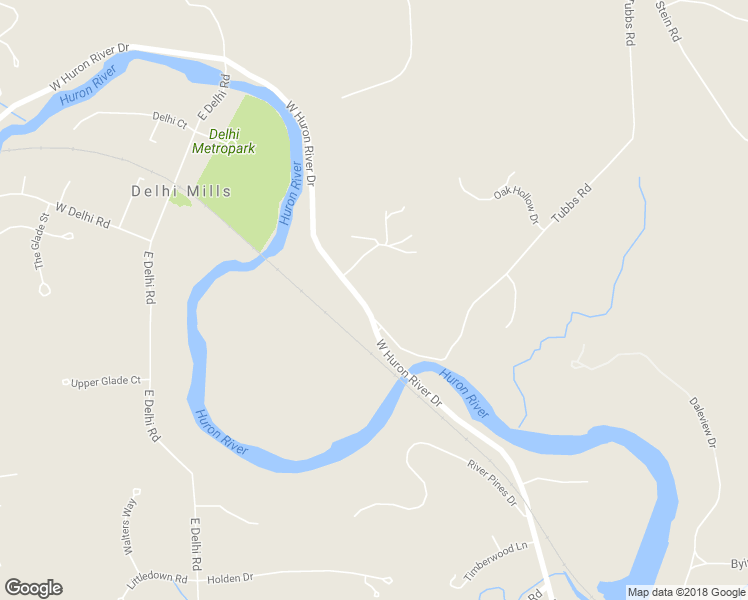 map of restaurants, bars, coffee shops, grocery stores, and more near 3610 West Huron River Drive in Ann Arbor