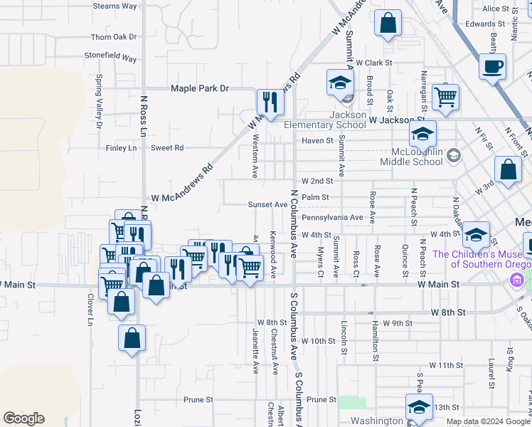 map of restaurants, bars, coffee shops, grocery stores, and more near 137 Kenwood Avenue in Medford
