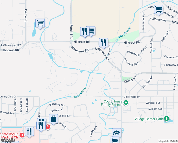 map of restaurants, bars, coffee shops, grocery stores, and more near 3192 Arnold Palmer Way in Medford