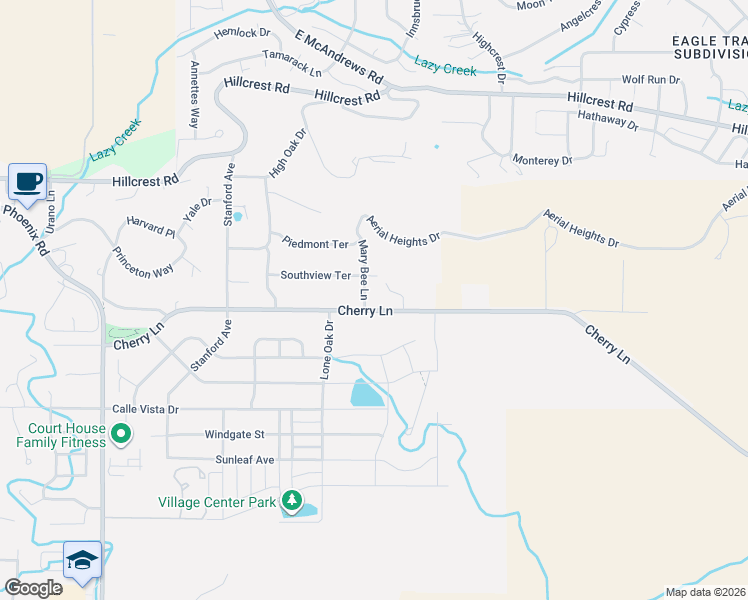 map of restaurants, bars, coffee shops, grocery stores, and more near 349 Mary Bee Lane in Medford