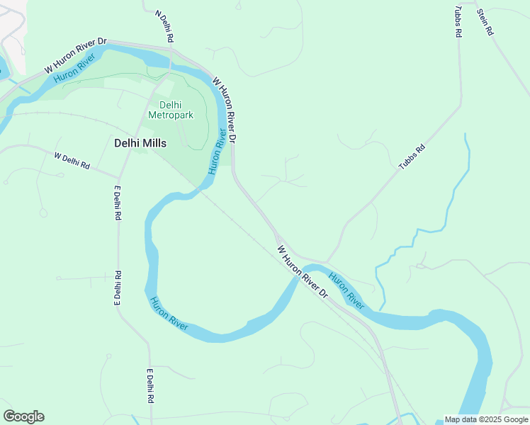 map of restaurants, bars, coffee shops, grocery stores, and more near 3610 West Huron River Drive in Ann Arbor