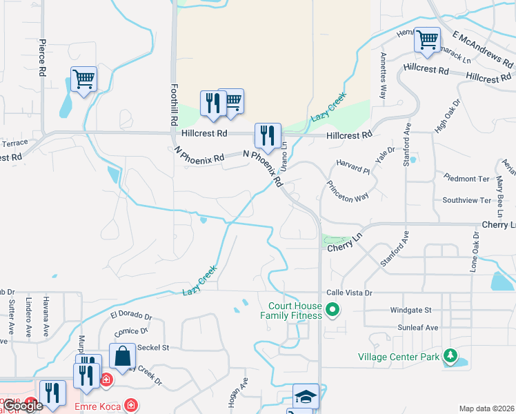 map of restaurants, bars, coffee shops, grocery stores, and more near 3236 Arnold Palmer Way in Medford