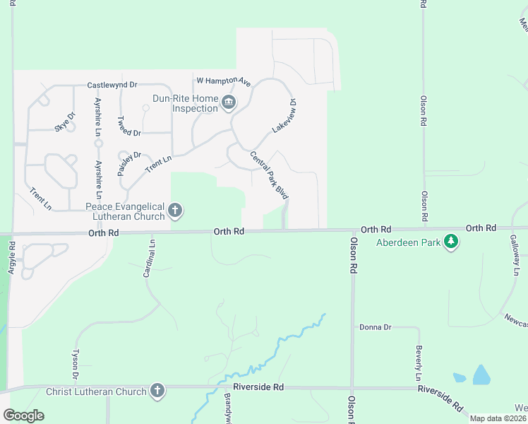 map of restaurants, bars, coffee shops, grocery stores, and more near 754 Orth Road in Caledonia