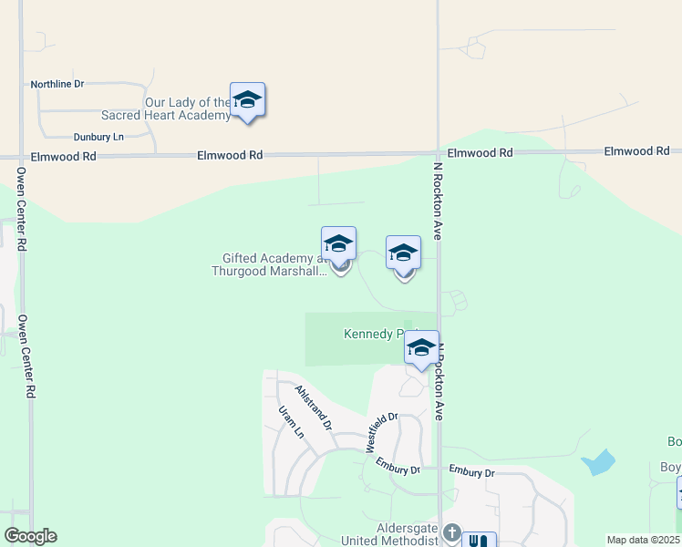 map of restaurants, bars, coffee shops, grocery stores, and more near 4664 North Rockton Avenue in Rockford