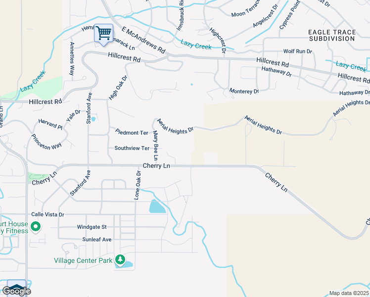 map of restaurants, bars, coffee shops, grocery stores, and more near 4200 Aerial Heights Drive in Medford