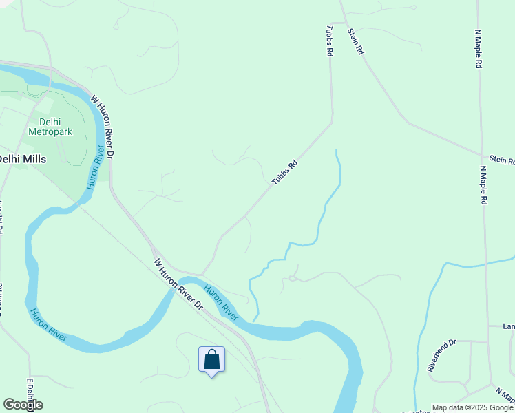 map of restaurants, bars, coffee shops, grocery stores, and more near 3781 Tubbs Road in Ann Arbor