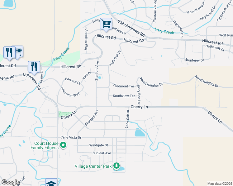 map of restaurants, bars, coffee shops, grocery stores, and more near 301 Orchardview Avenue in Medford