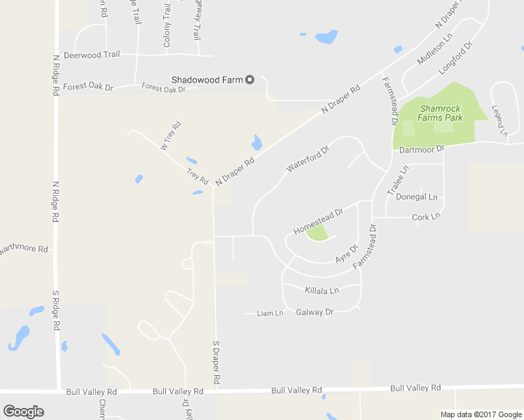 map of restaurants, bars, coffee shops, grocery stores, and more near 6909 Waterford Drive in McHenry