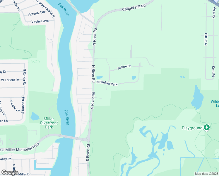 map of restaurants, bars, coffee shops, grocery stores, and more near 106 Geneva Lane in McHenry