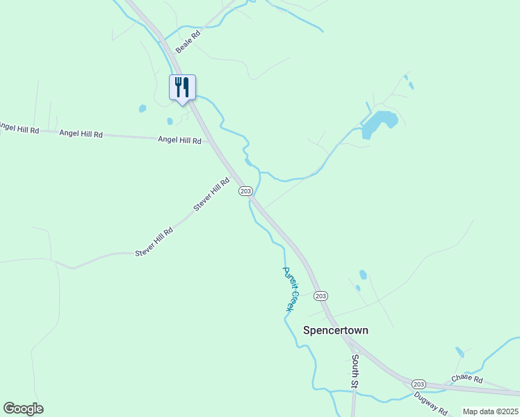 map of restaurants, bars, coffee shops, grocery stores, and more near 866 New York 203 in Chatham