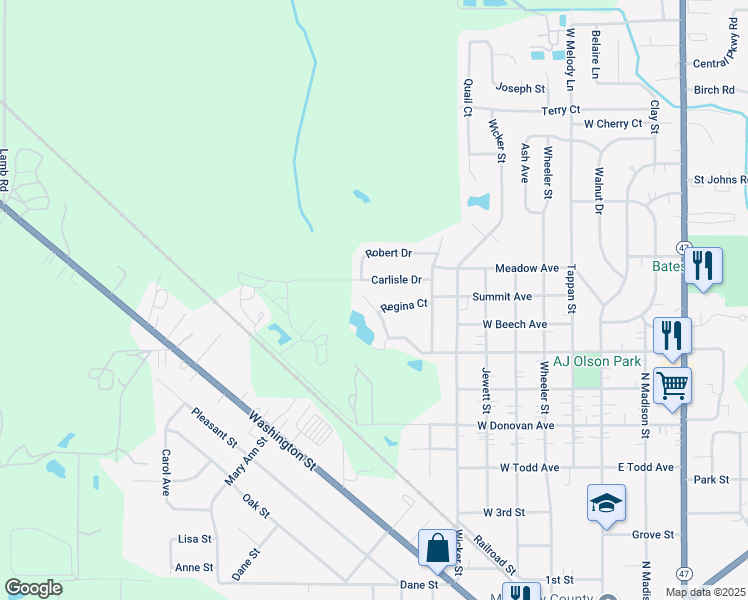 map of restaurants, bars, coffee shops, grocery stores, and more near 922 Victoria Drive in Woodstock