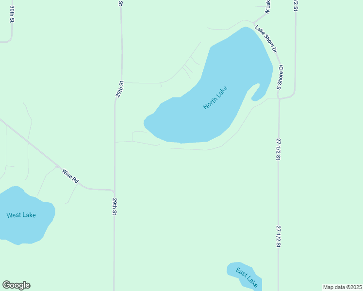 map of restaurants, bars, coffee shops, grocery stores, and more near 28504 South Shore Drive in Gobles