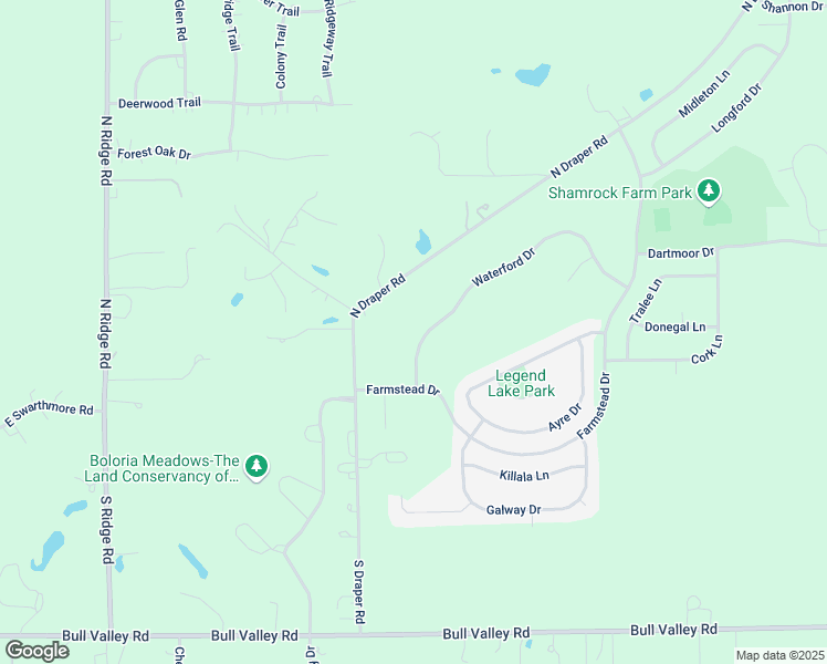 map of restaurants, bars, coffee shops, grocery stores, and more near 6909 Waterford Drive in McHenry