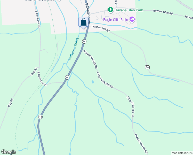 map of restaurants, bars, coffee shops, grocery stores, and more near 1956 Fitzpatrick Hill Road in Millport