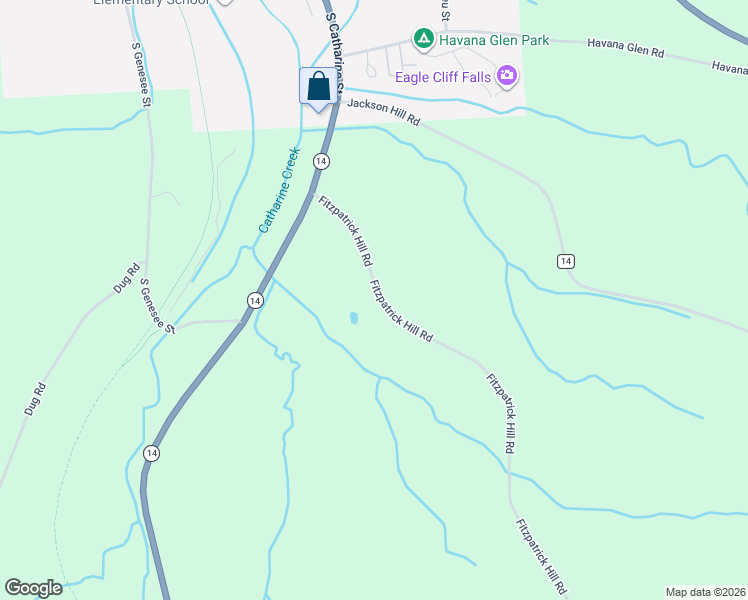 map of restaurants, bars, coffee shops, grocery stores, and more near 1975 Fitzpatrick Hill Road in Millport