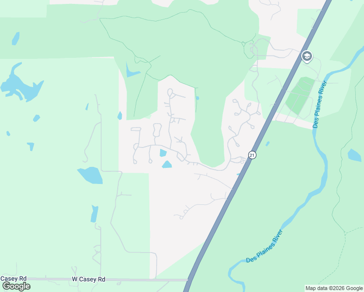 map of restaurants, bars, coffee shops, grocery stores, and more near 6524 White Pine Way in Libertyville