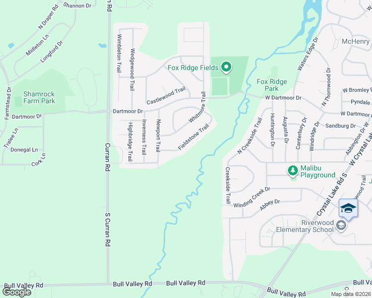 map of restaurants, bars, coffee shops, grocery stores, and more near 5808 Fieldstone Trail in McHenry