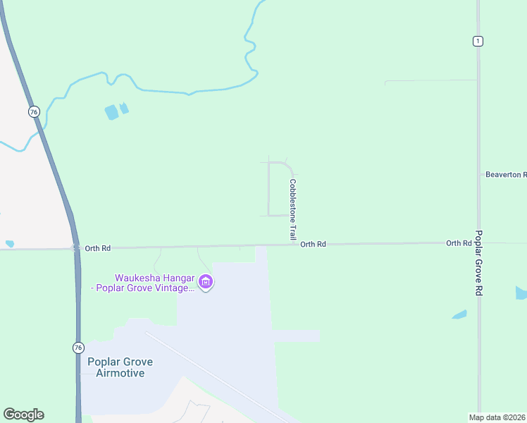 map of restaurants, bars, coffee shops, grocery stores, and more near 202 Cress Creek Trail in Poplar Grove