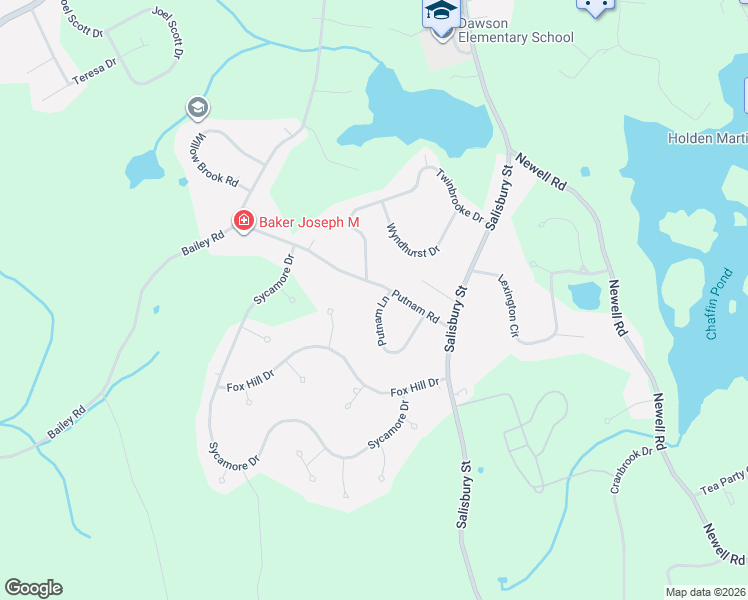 map of restaurants, bars, coffee shops, grocery stores, and more near 68 Putnam Road in Holden