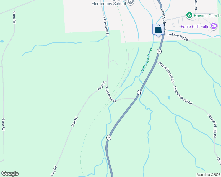 map of restaurants, bars, coffee shops, grocery stores, and more near 1984 South Genesee Street in Montour Falls