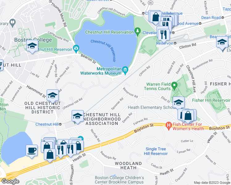 map of restaurants, bars, coffee shops, grocery stores, and more near in 