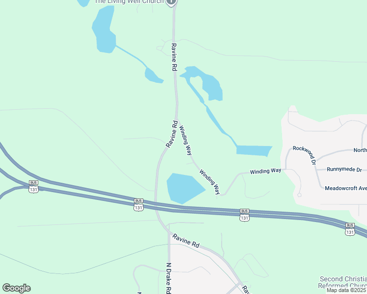 map of restaurants, bars, coffee shops, grocery stores, and more near 4671 Winding Way in Kalamazoo