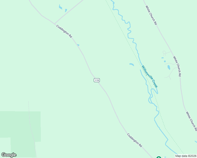 map of restaurants, bars, coffee shops, grocery stores, and more near 2164 Coddington Road in Brooktondale