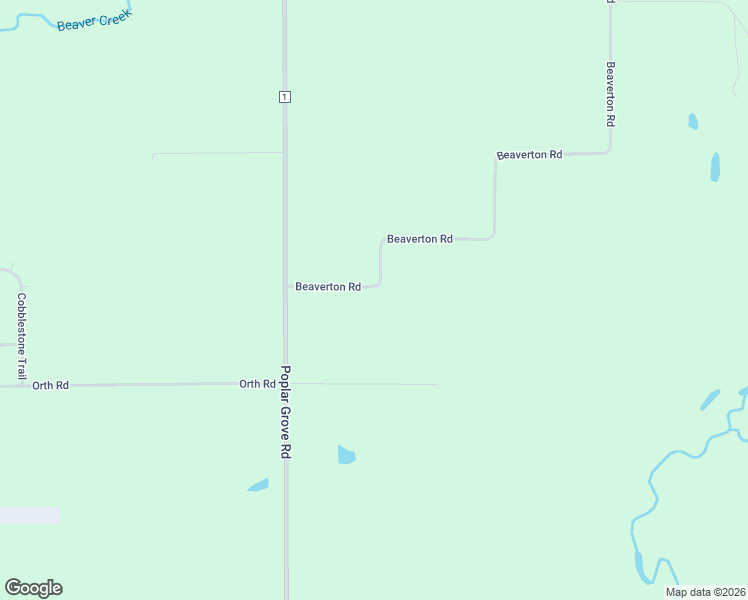 map of restaurants, bars, coffee shops, grocery stores, and more near 12111 Beaverton Road in Poplar Grove