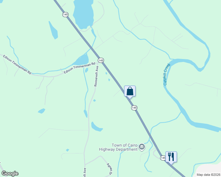 map of restaurants, bars, coffee shops, grocery stores, and more near 693 New York 145 in Cairo