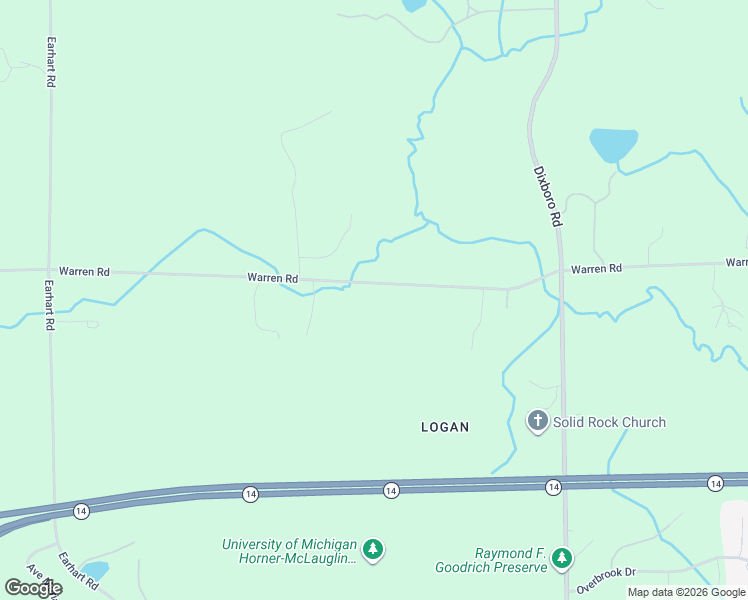 map of restaurants, bars, coffee shops, grocery stores, and more near 4606-4650 Warren Rd in Ann Arbor