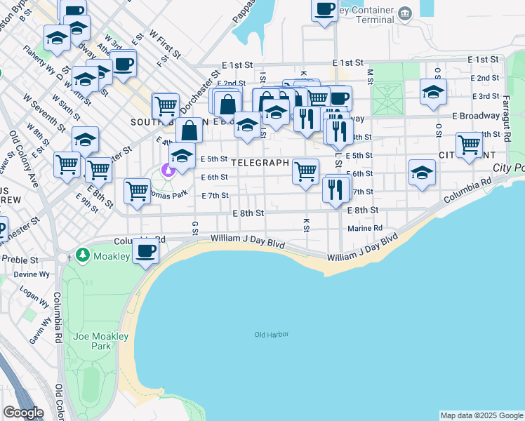 map of restaurants, bars, coffee shops, grocery stores, and more near in Boston