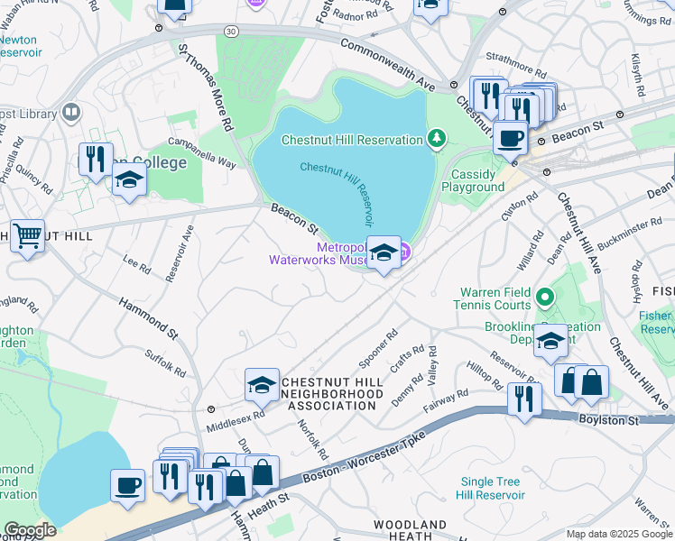 map of restaurants, bars, coffee shops, grocery stores, and more near in 