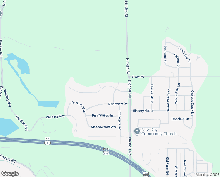 map of restaurants, bars, coffee shops, grocery stores, and more near 3415 Glengarry Avenue in Kalamazoo