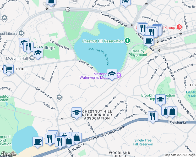 map of restaurants, bars, coffee shops, grocery stores, and more near in 