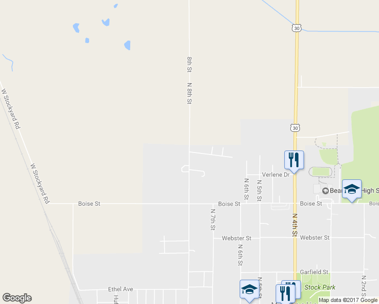 map of restaurants, bars, coffee shops, grocery stores, and more near 780 N 8th St in Montpelier