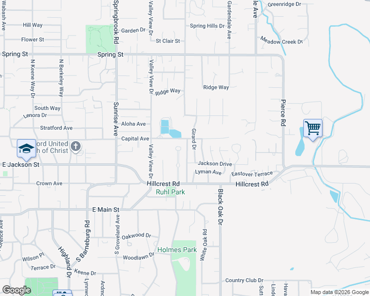 map of restaurants, bars, coffee shops, grocery stores, and more near 232 Kensington Square in Medford