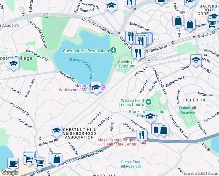 map of restaurants, bars, coffee shops, grocery stores, and more near in 