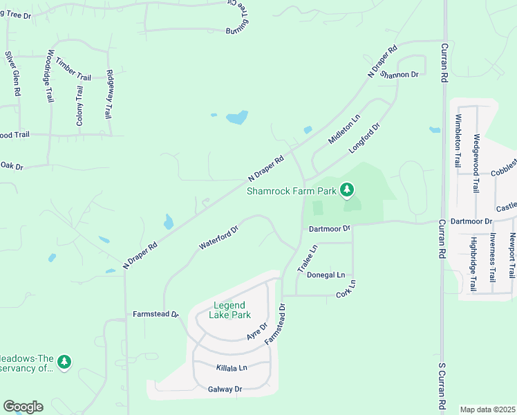 map of restaurants, bars, coffee shops, grocery stores, and more near 6602 Waterford Drive in McHenry
