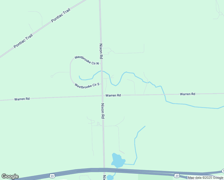 map of restaurants, bars, coffee shops, grocery stores, and more near 2751 Warren Road in Ann Arbor